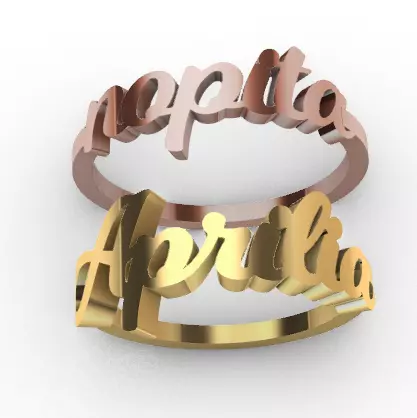 aprilia ring Jewellery Free 3D print model