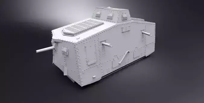 A7V Tank Scale model