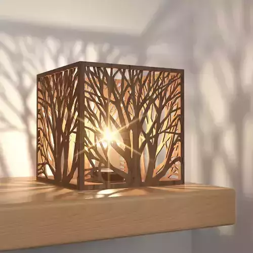 Wooden Table Lamp 