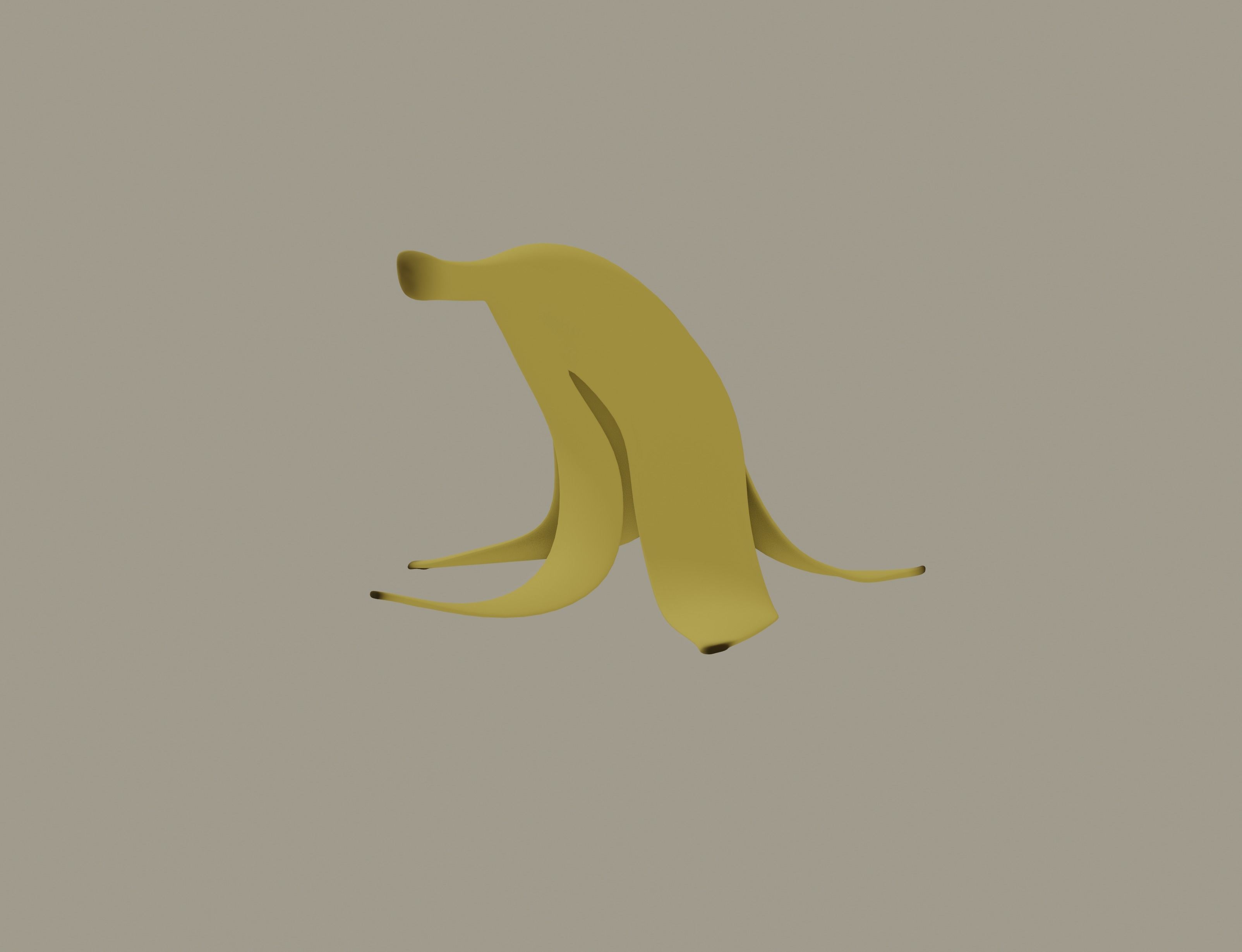 Banana Peel 3D model_6