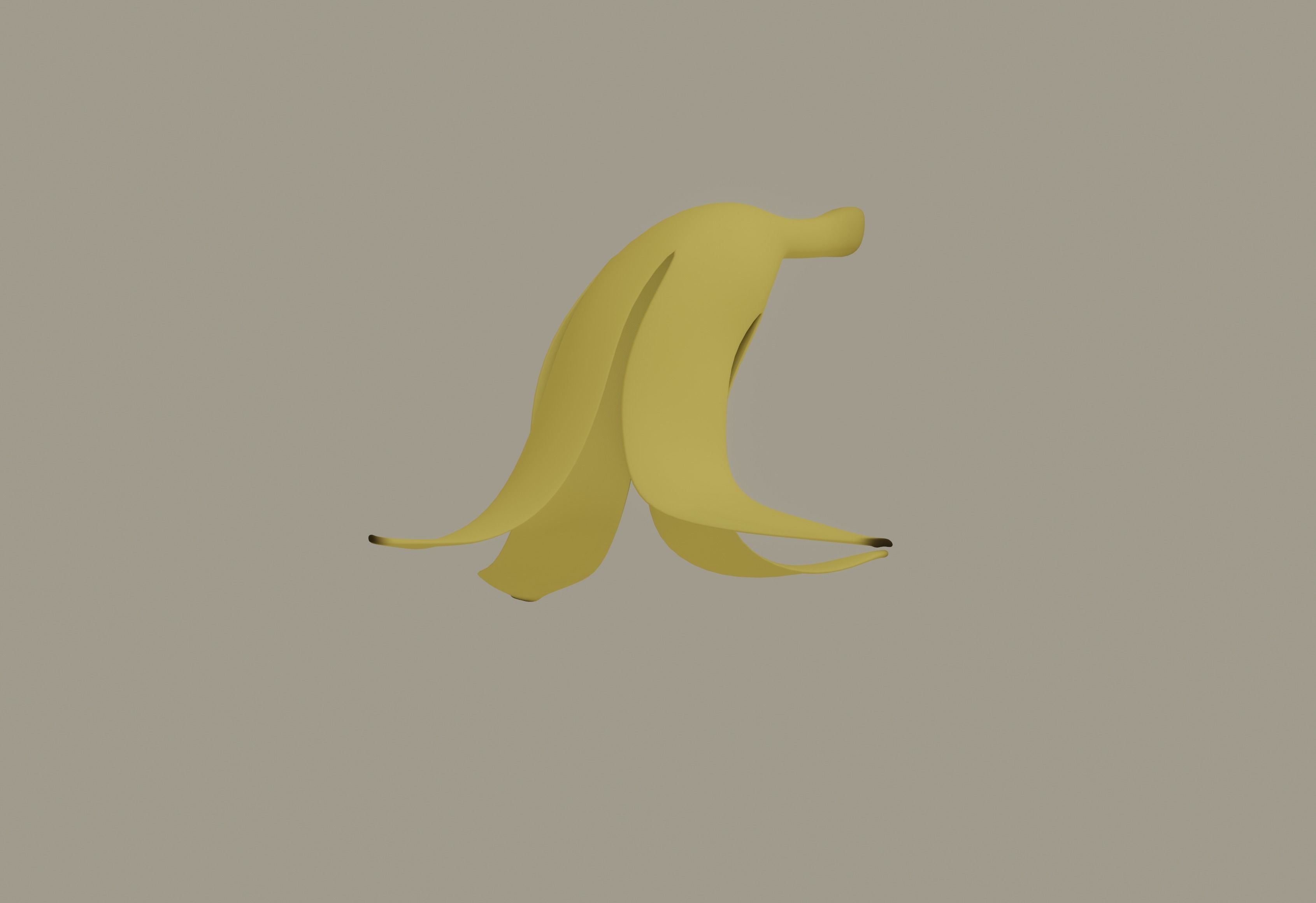Banana Peel 3D model_1