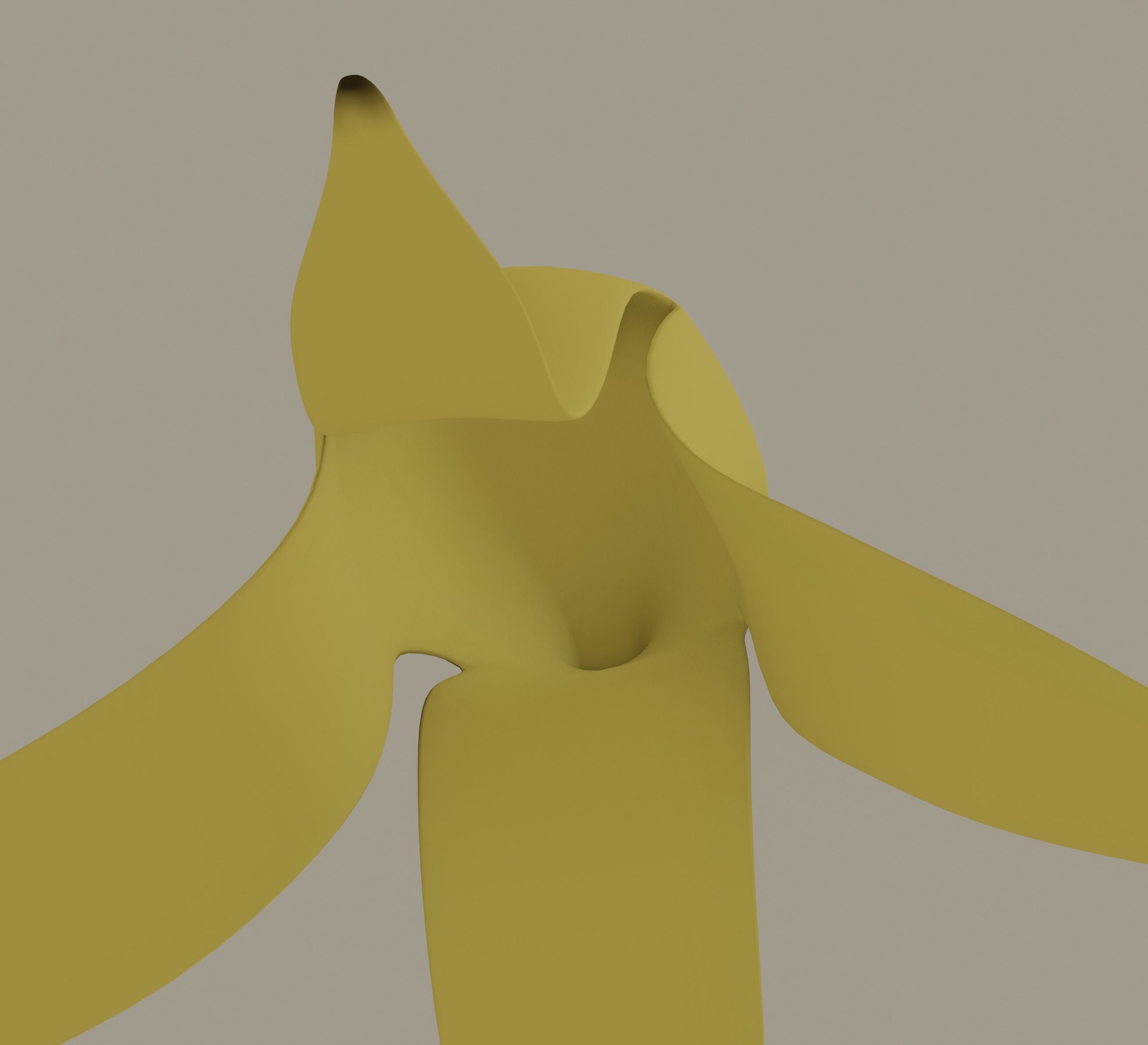 Banana Peel 3D model_9