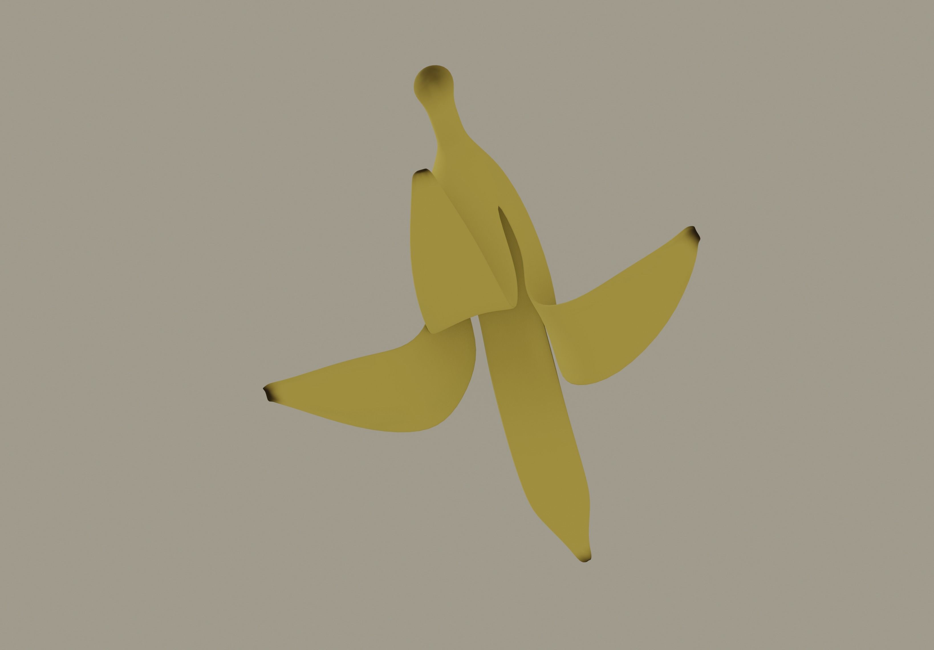 Banana Peel 3D model_3