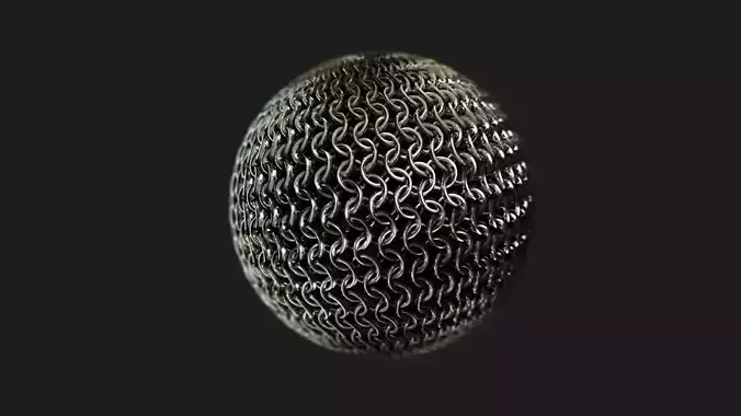 Procedural Chain Mail Texture 4k and SBSAR Texture