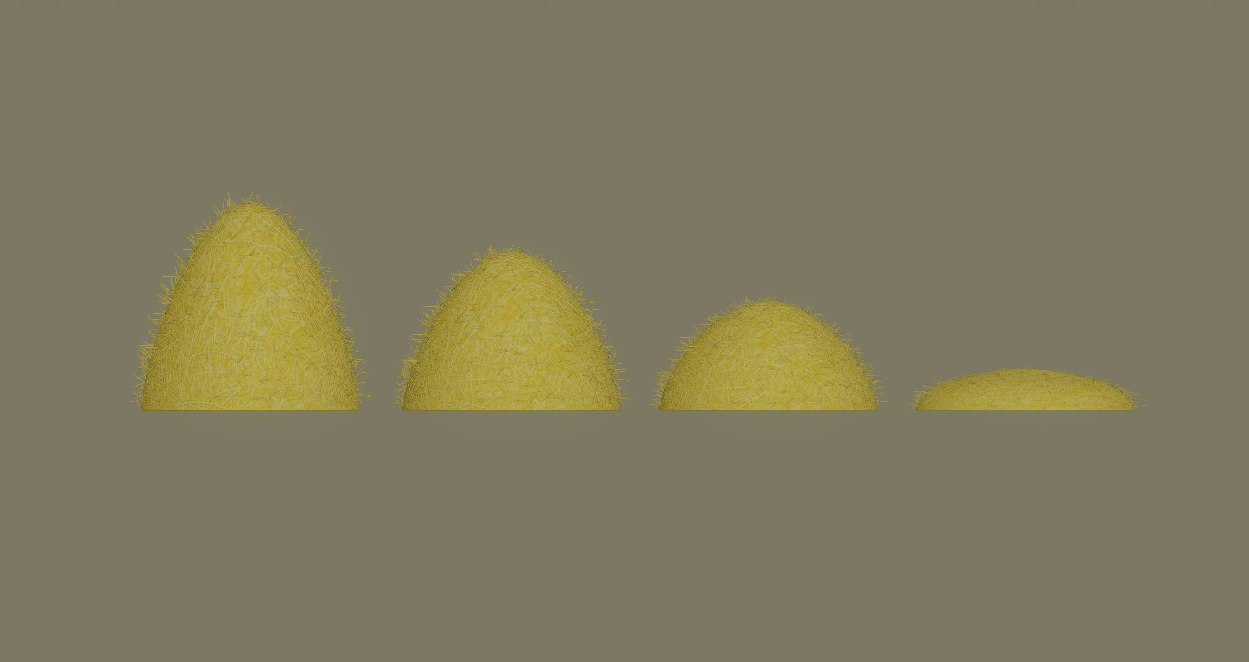 Hay Pile 3D model_0