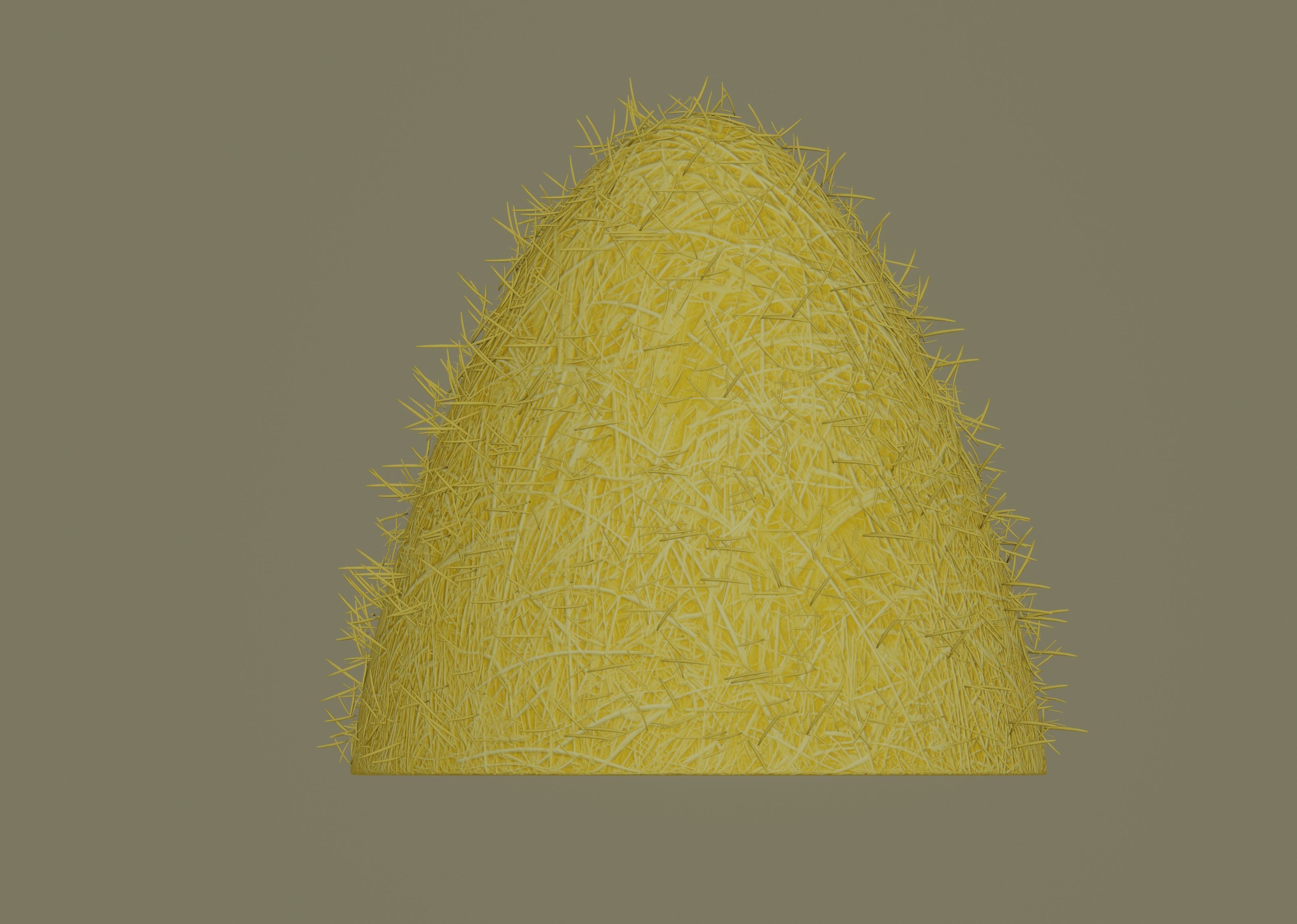 Hay Pile 3D model_2