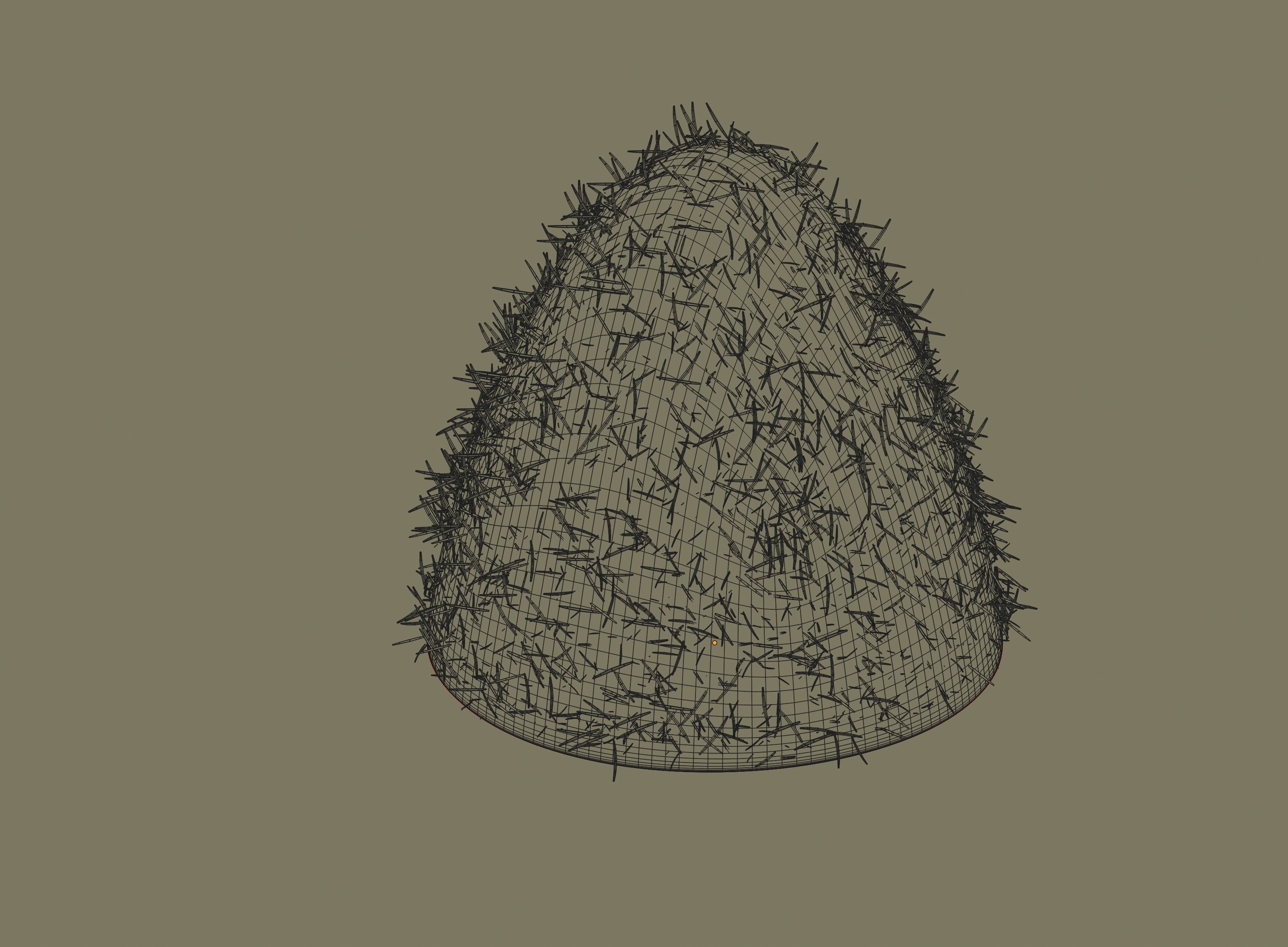 Hay Pile 3D model_9
