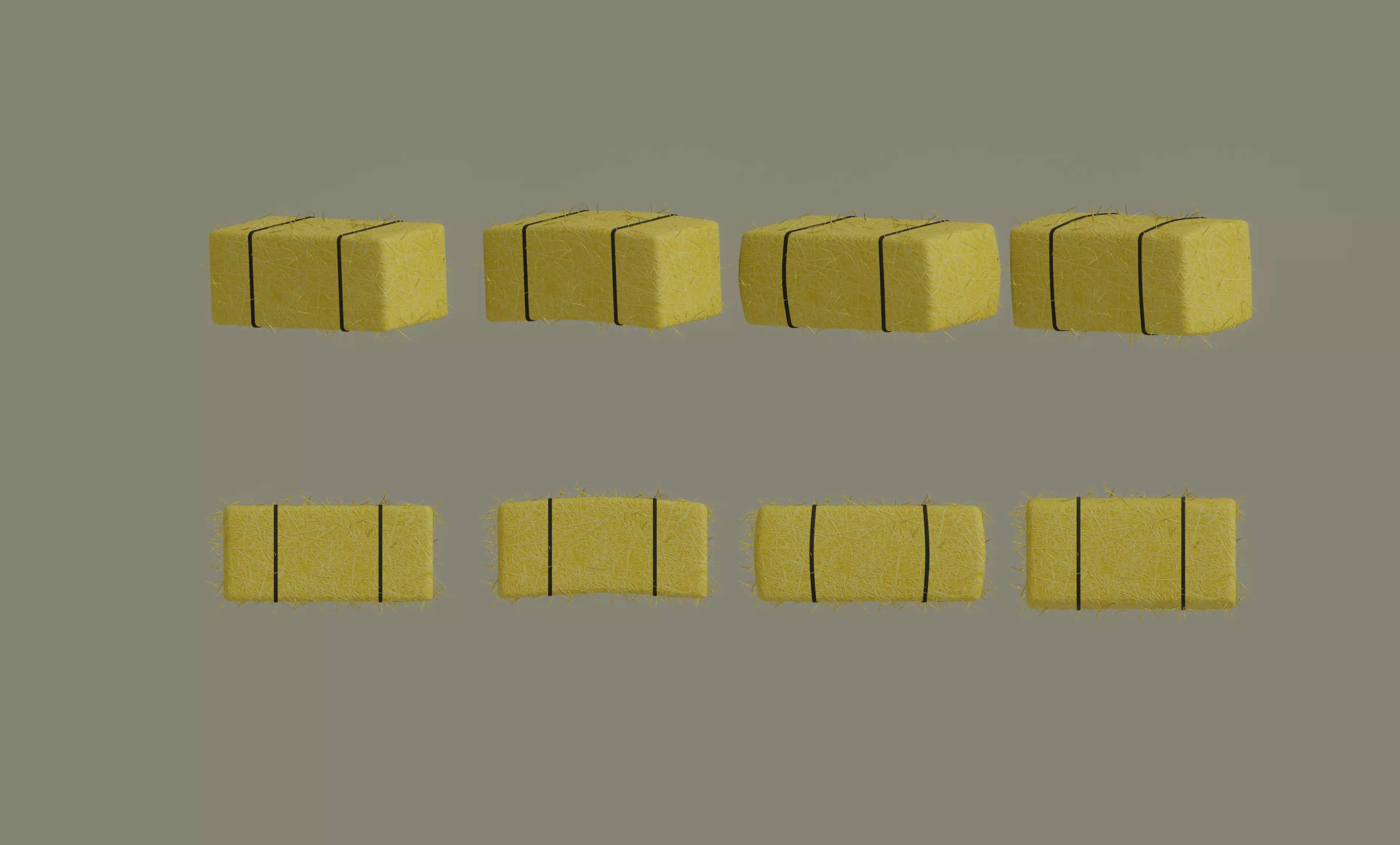 Hay Block 3D model