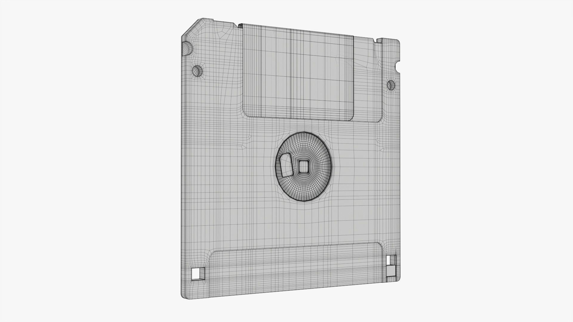 Floppy diskette 01 3D model_7