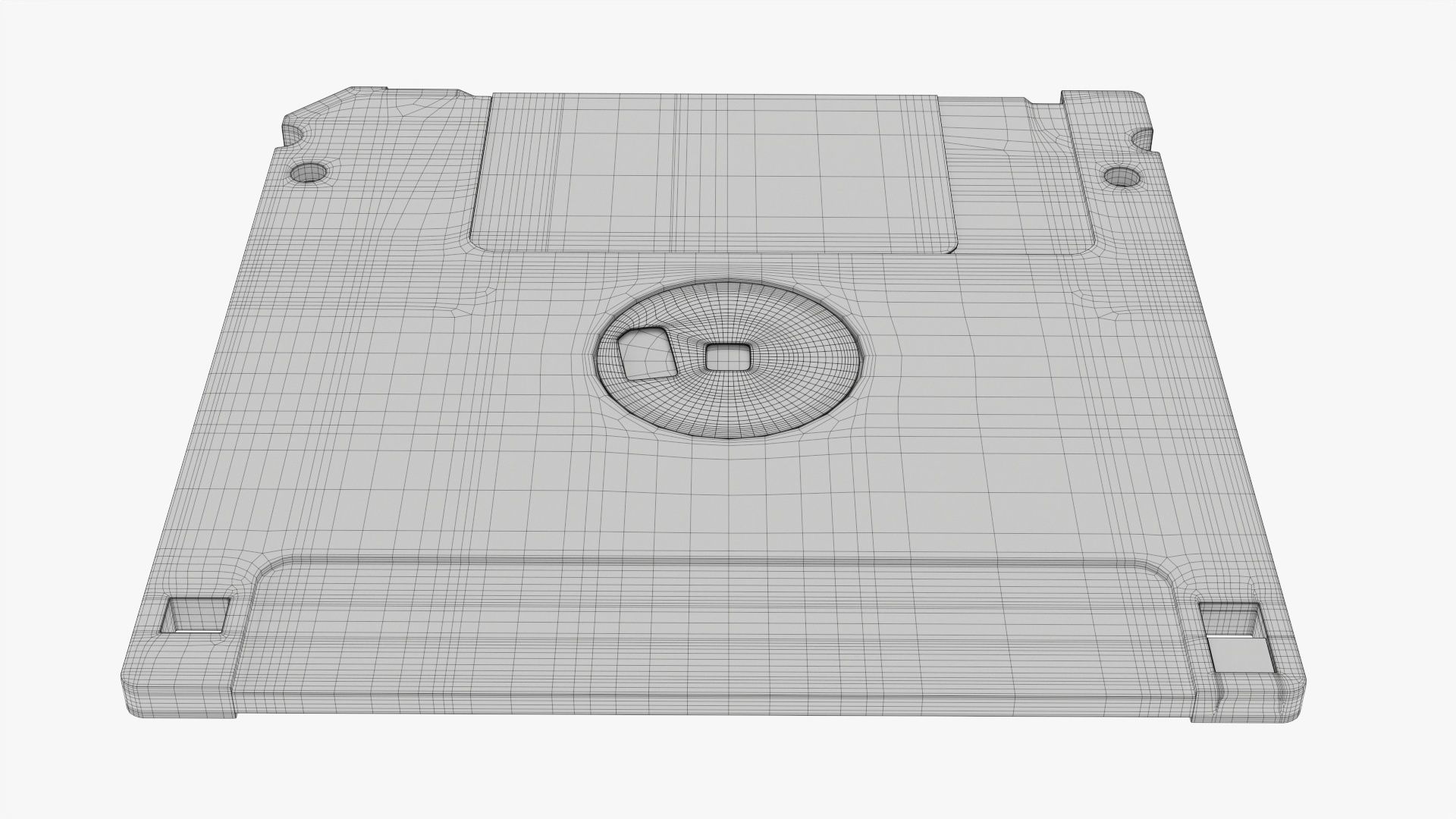 Floppy diskette 01 3D model_8