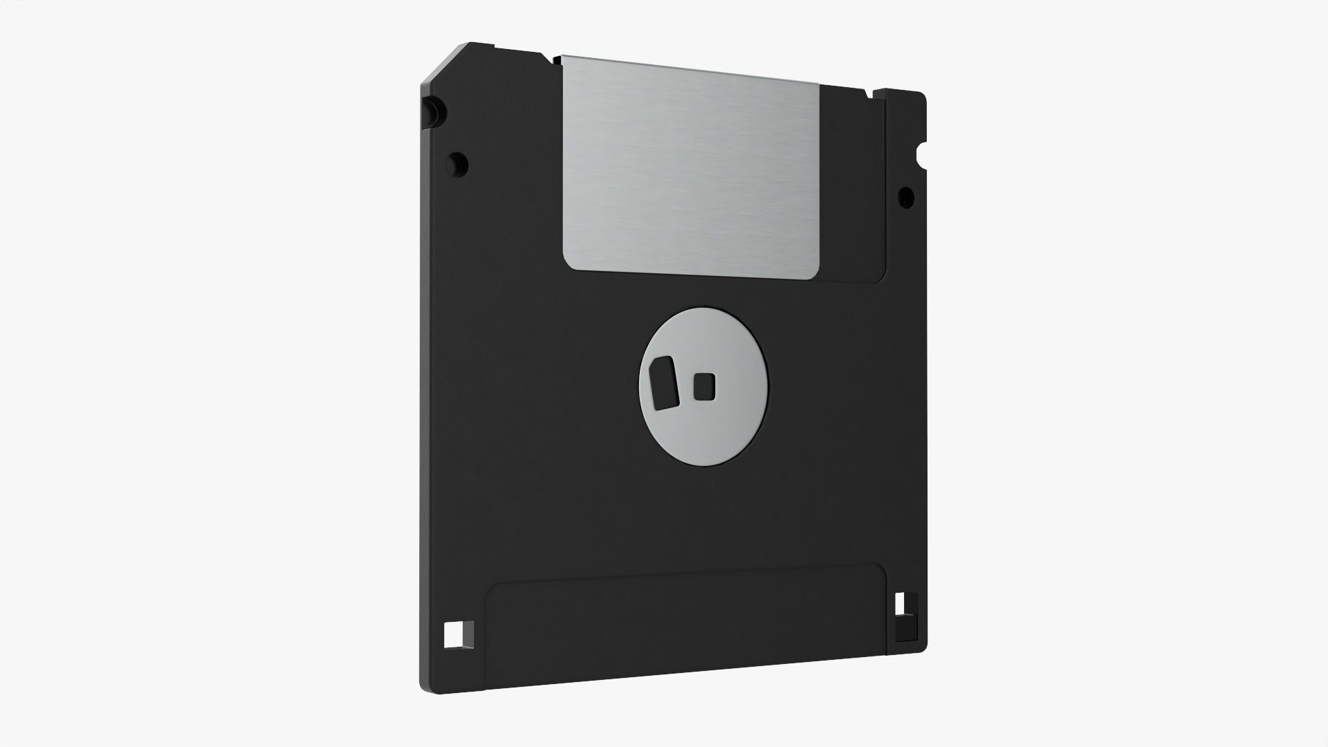 Floppy diskette 01 3D model_1