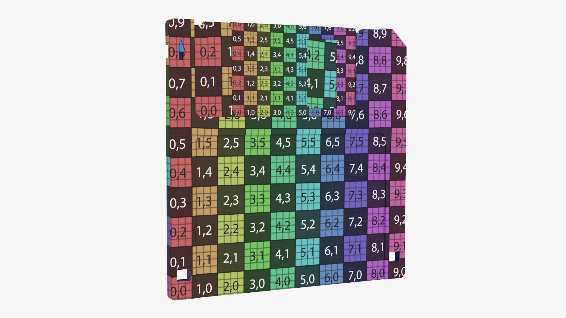 Floppy diskette 01 3D model_10