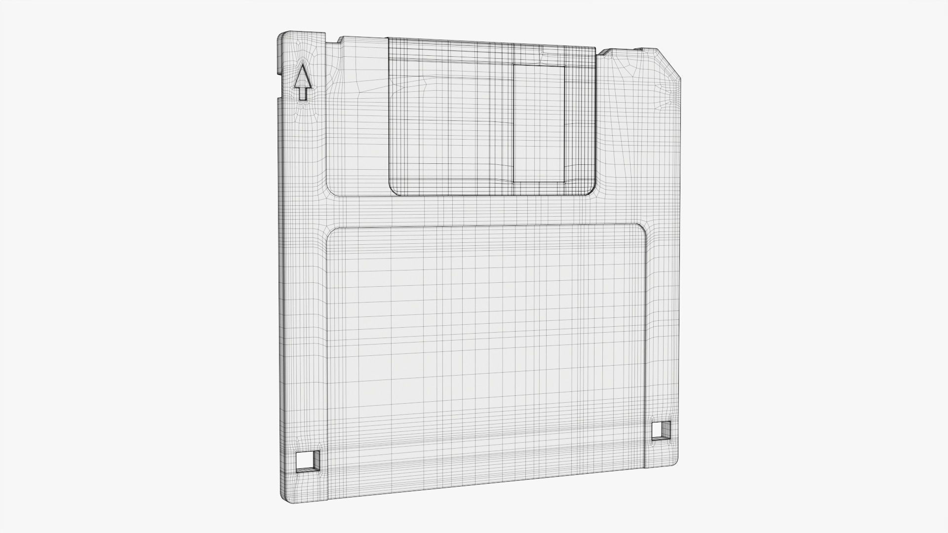 Floppy diskette 01 3D model_6