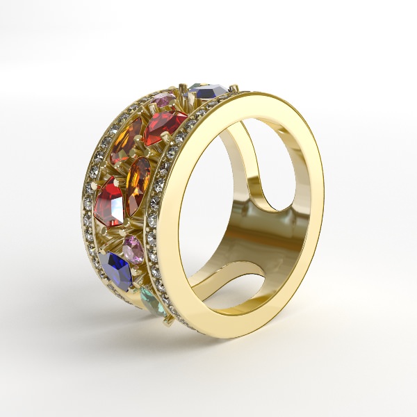 Ring jewelry 3D model_1