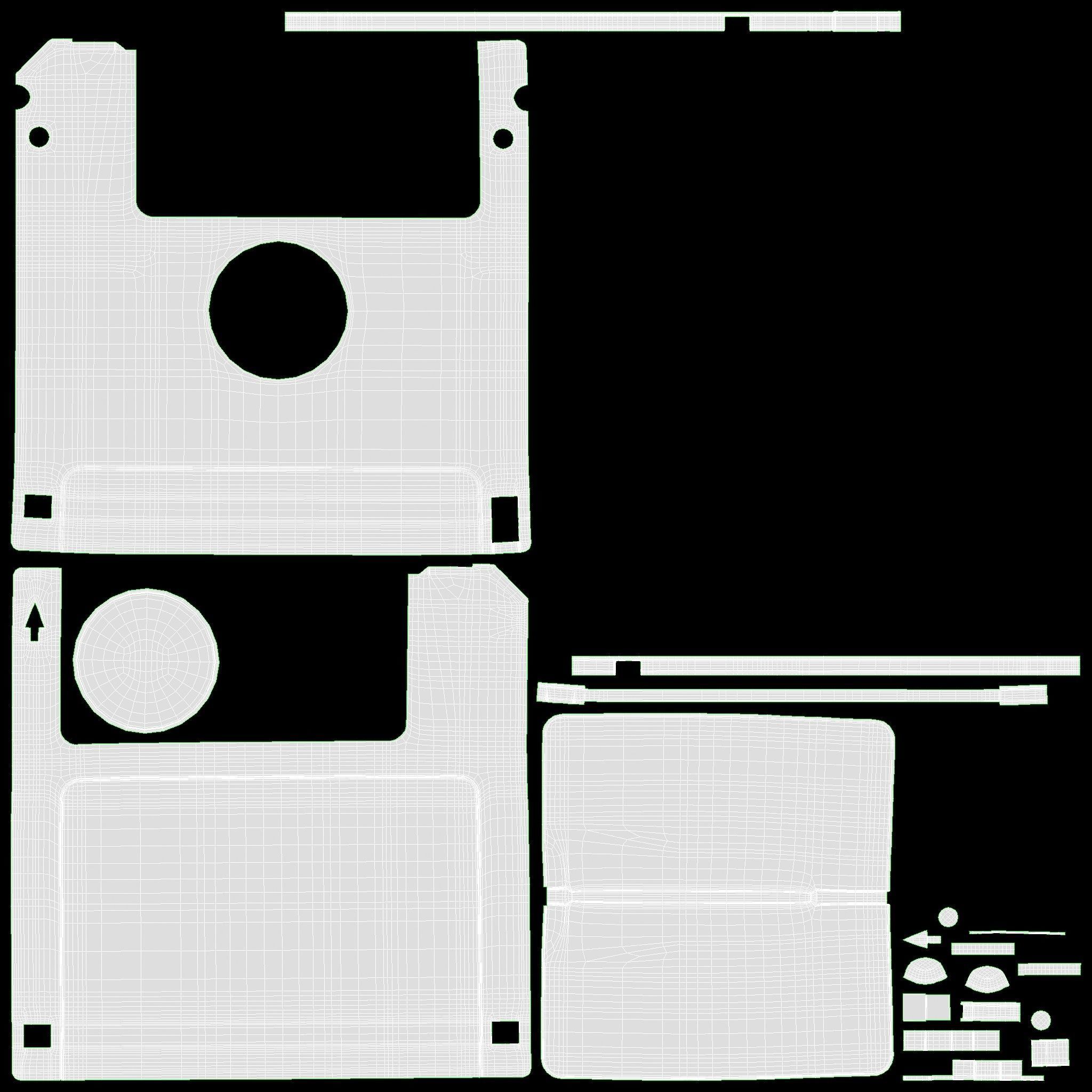 Floppy diskette 02 3D model_13