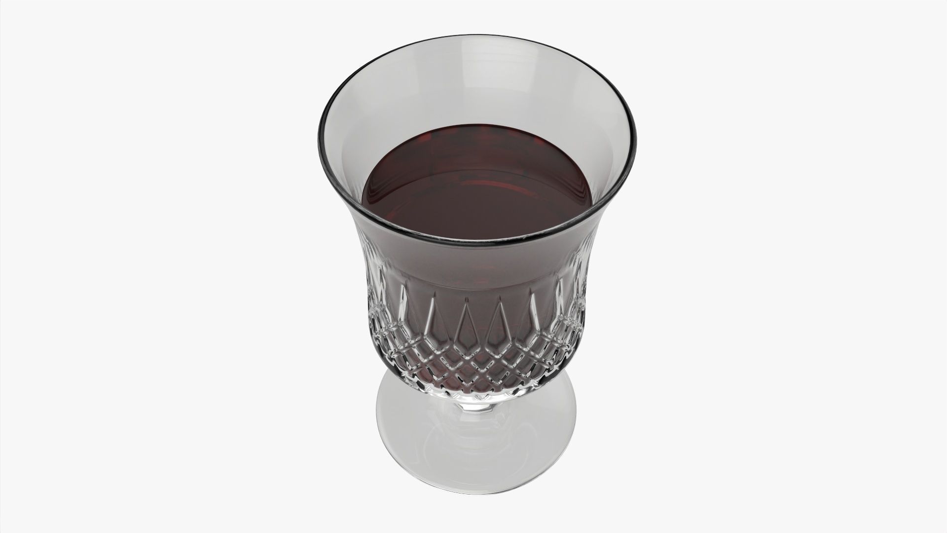 Glass goblet 01 3D model_2