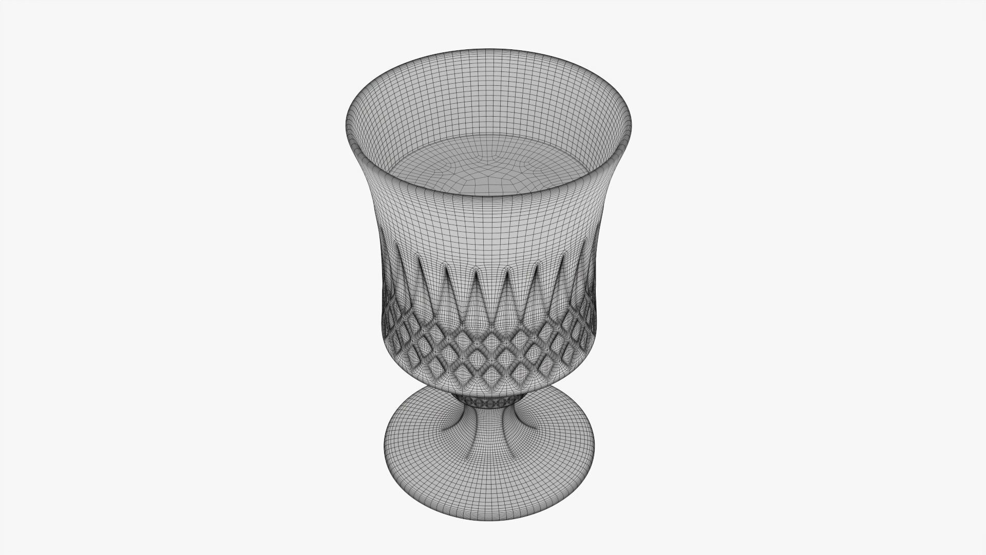 Glass goblet 01 3D model_6