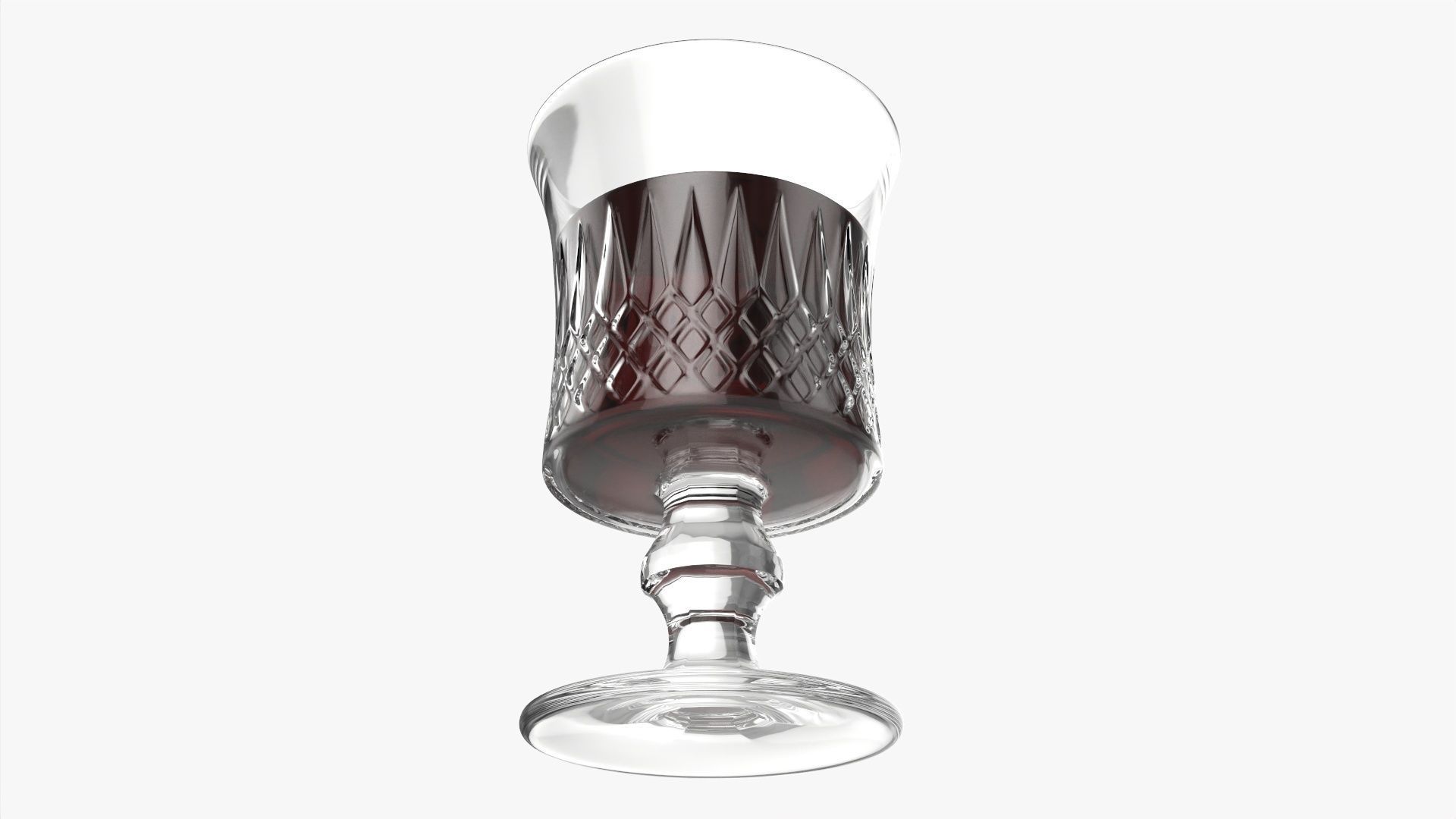 Glass goblet 01 3D model_1