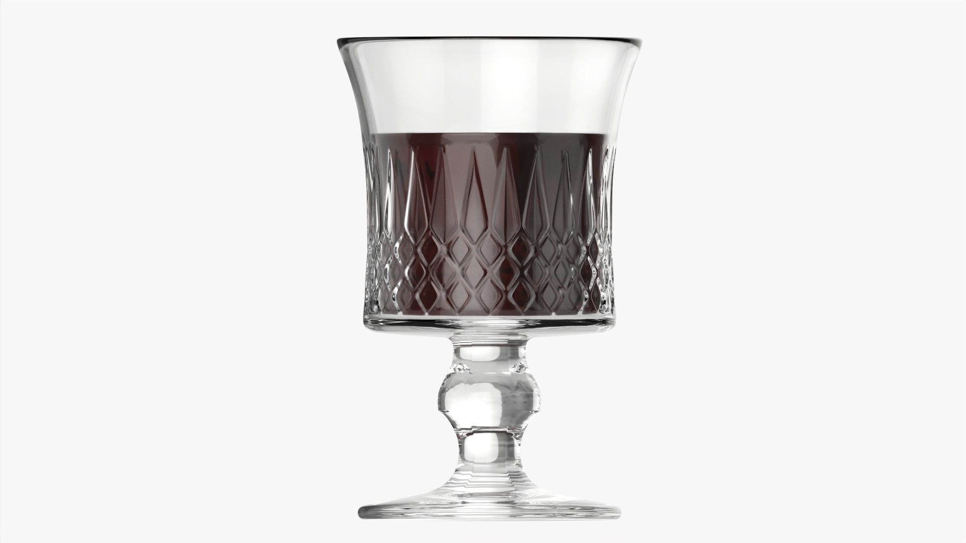 Glass goblet 01 3D model_3
