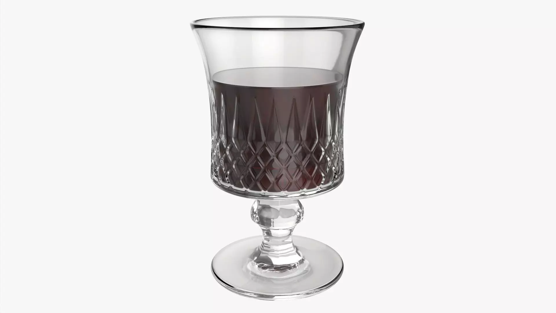 Glass goblet 01 3D model_0