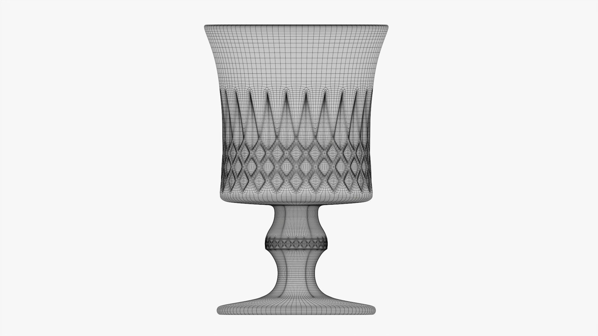 Glass goblet 01 3D model_8