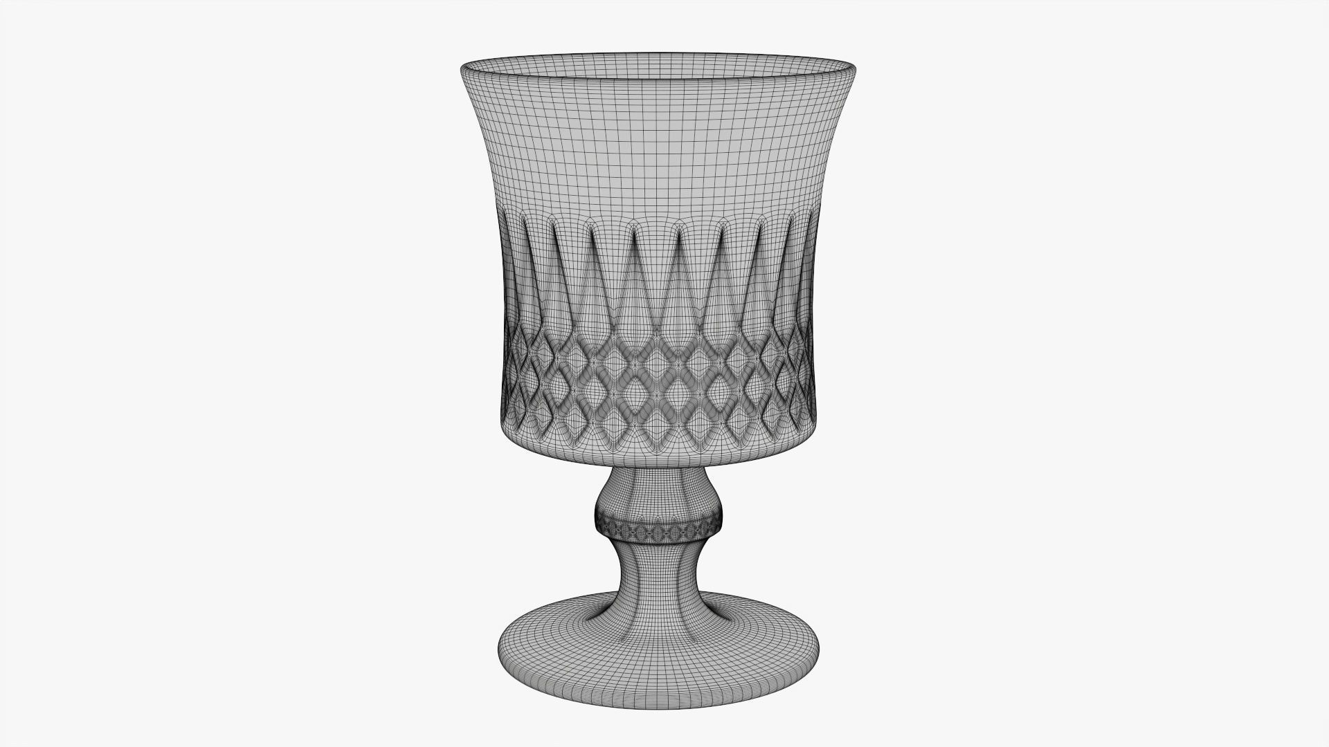Glass goblet 01 3D model_5
