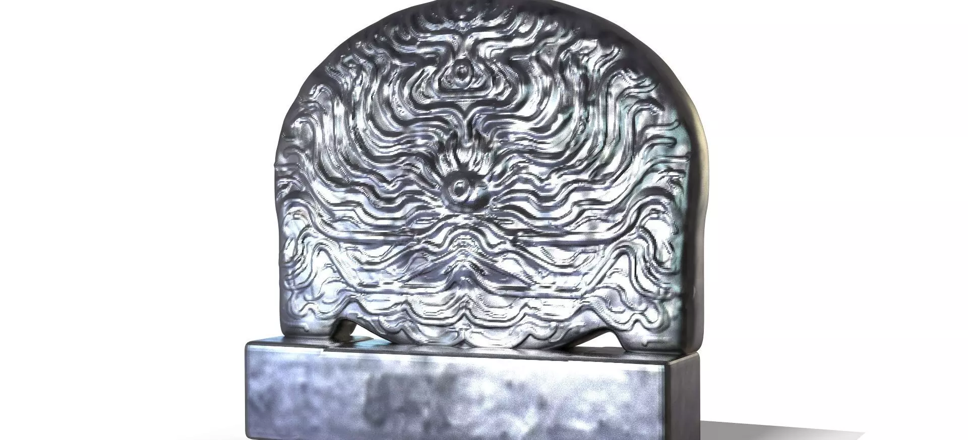 Ancient Sun carving 3D model_0