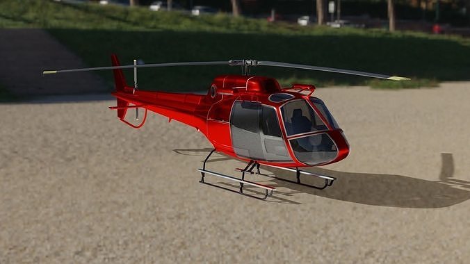 Classic Maverick Helicopter Free low-poly 3D model