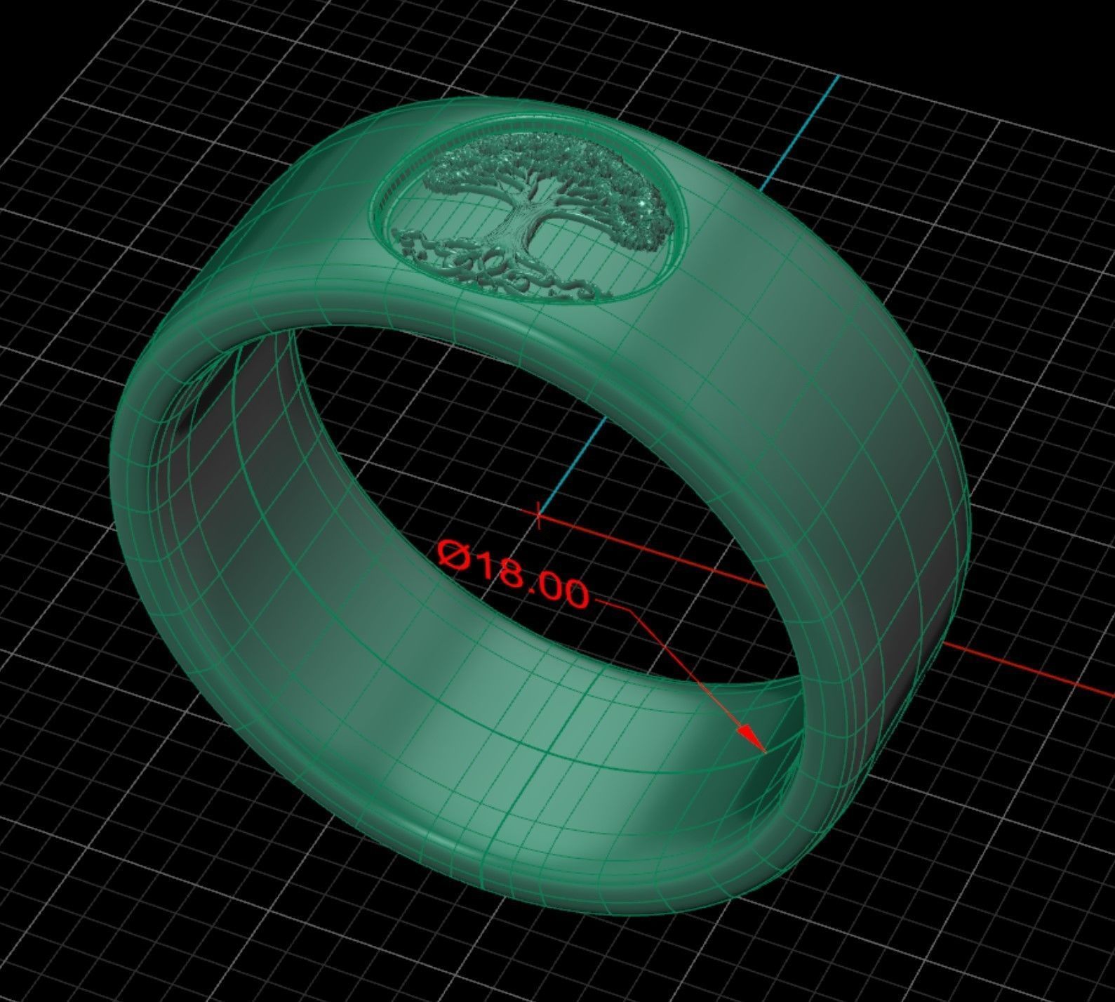 Ring Tree 3D print model_1