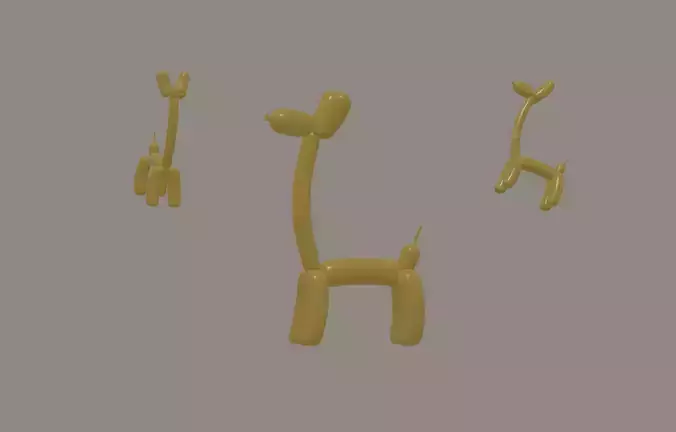 Balloon Giraffe 3D model