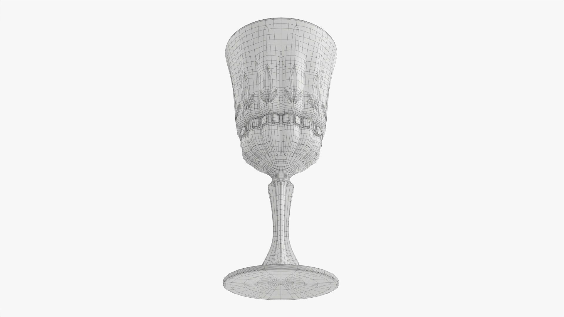 Glass goblet 04 3D model_5