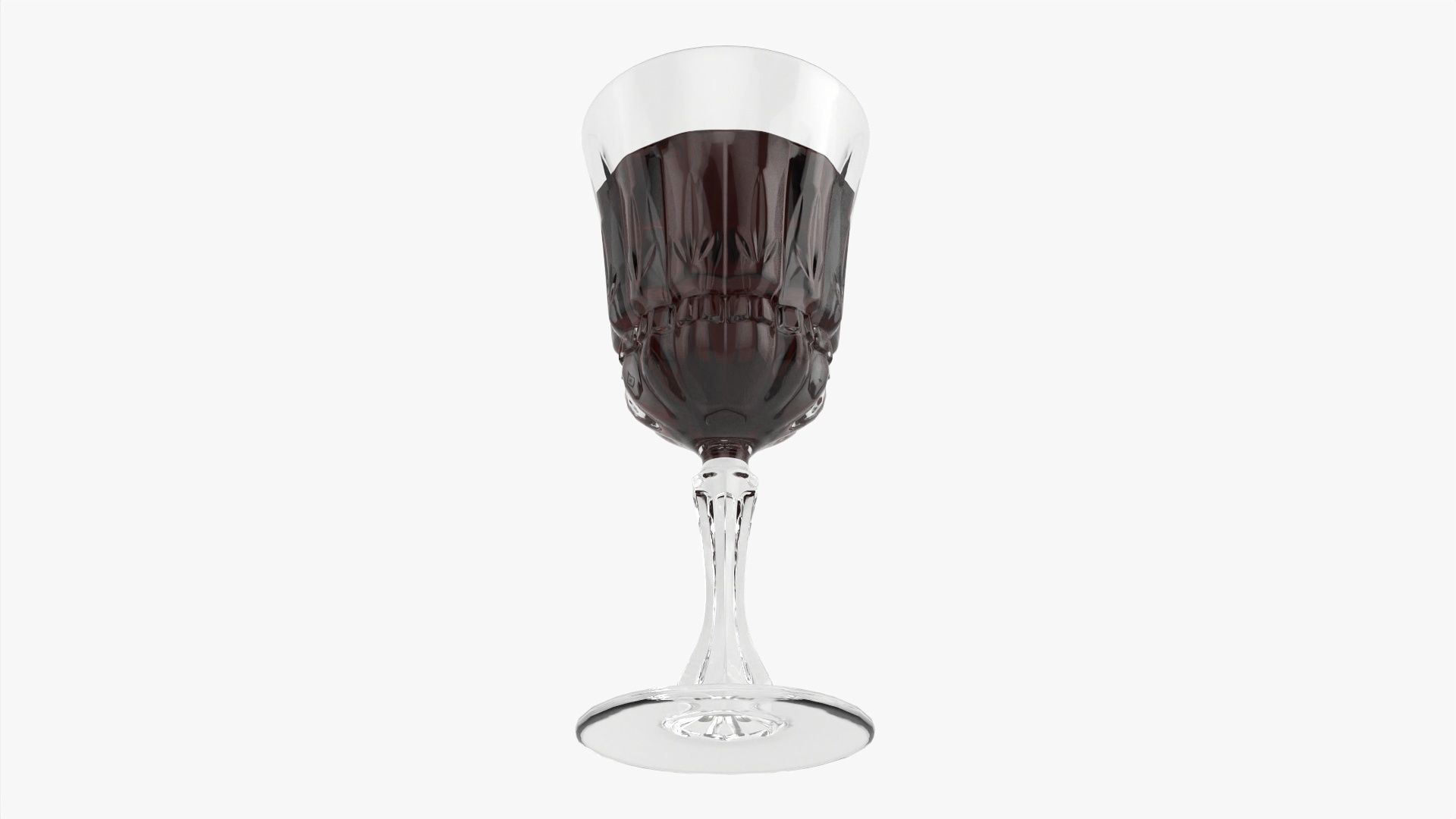 Glass goblet 04 3D model_2