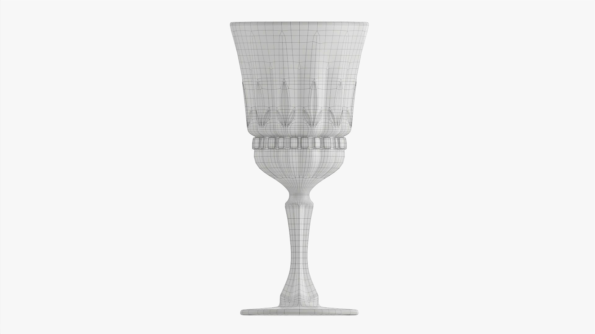 Glass goblet 04 3D model_7
