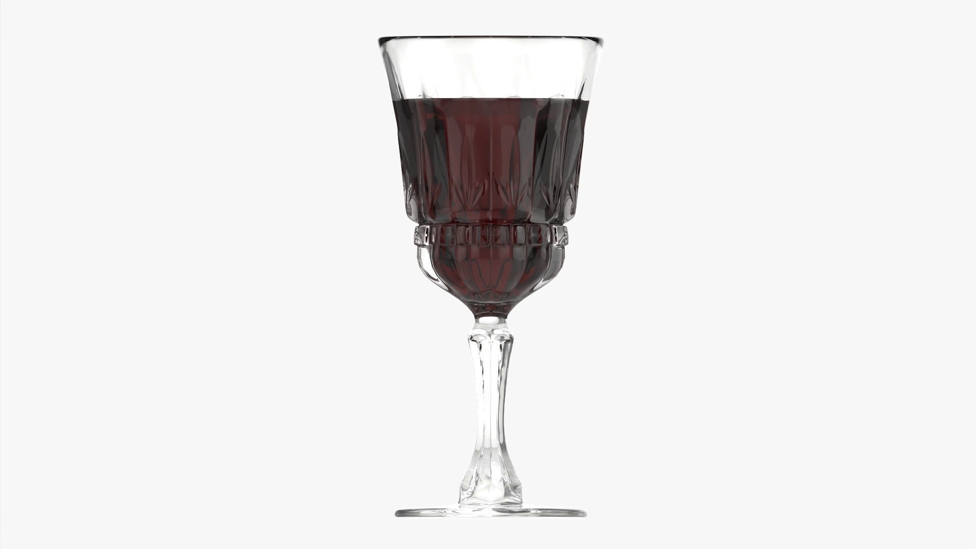 Glass goblet 04 3D model_1
