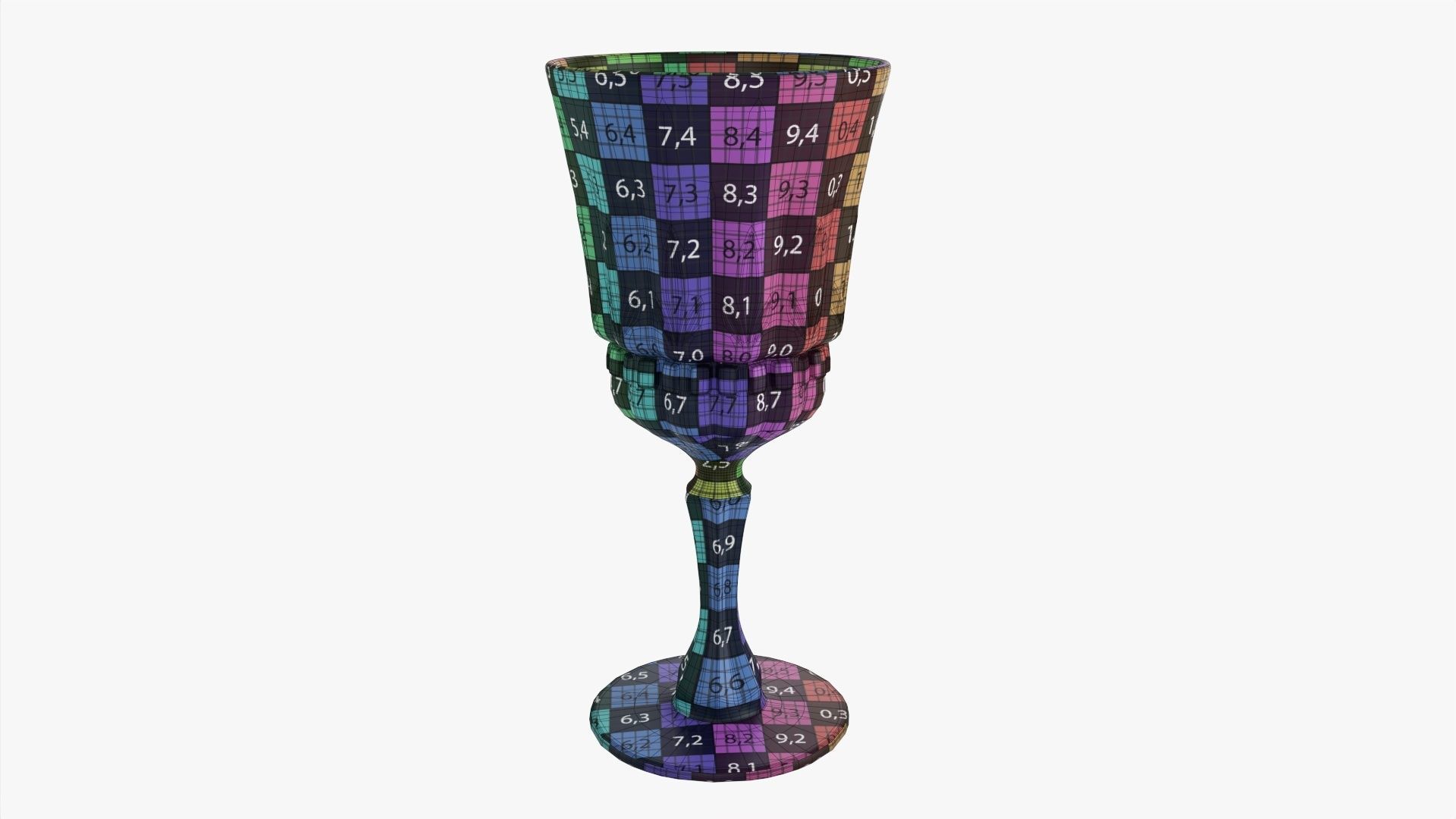 Glass goblet 04 3D model_9