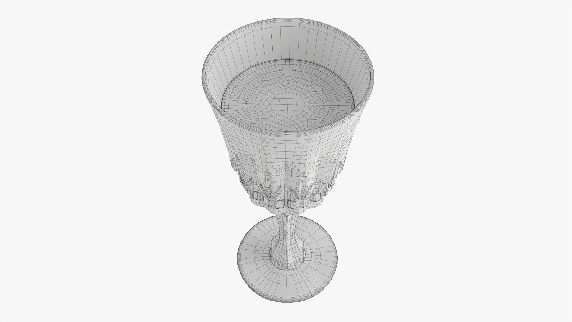 Glass goblet 04 3D model_6
