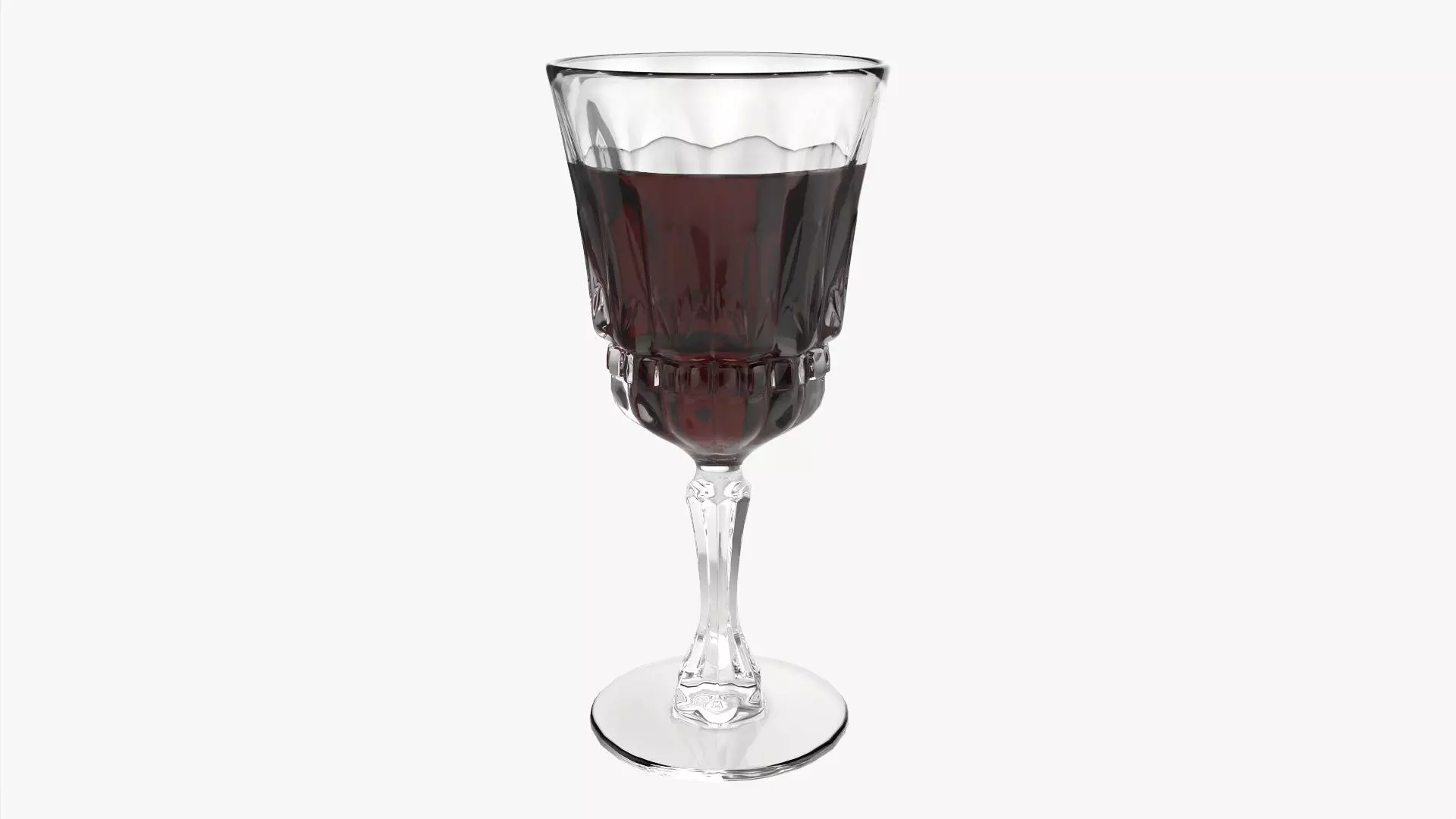 Glass goblet 04 3D model_0