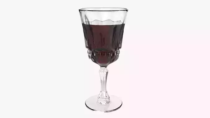 Glass goblet 04 3D model