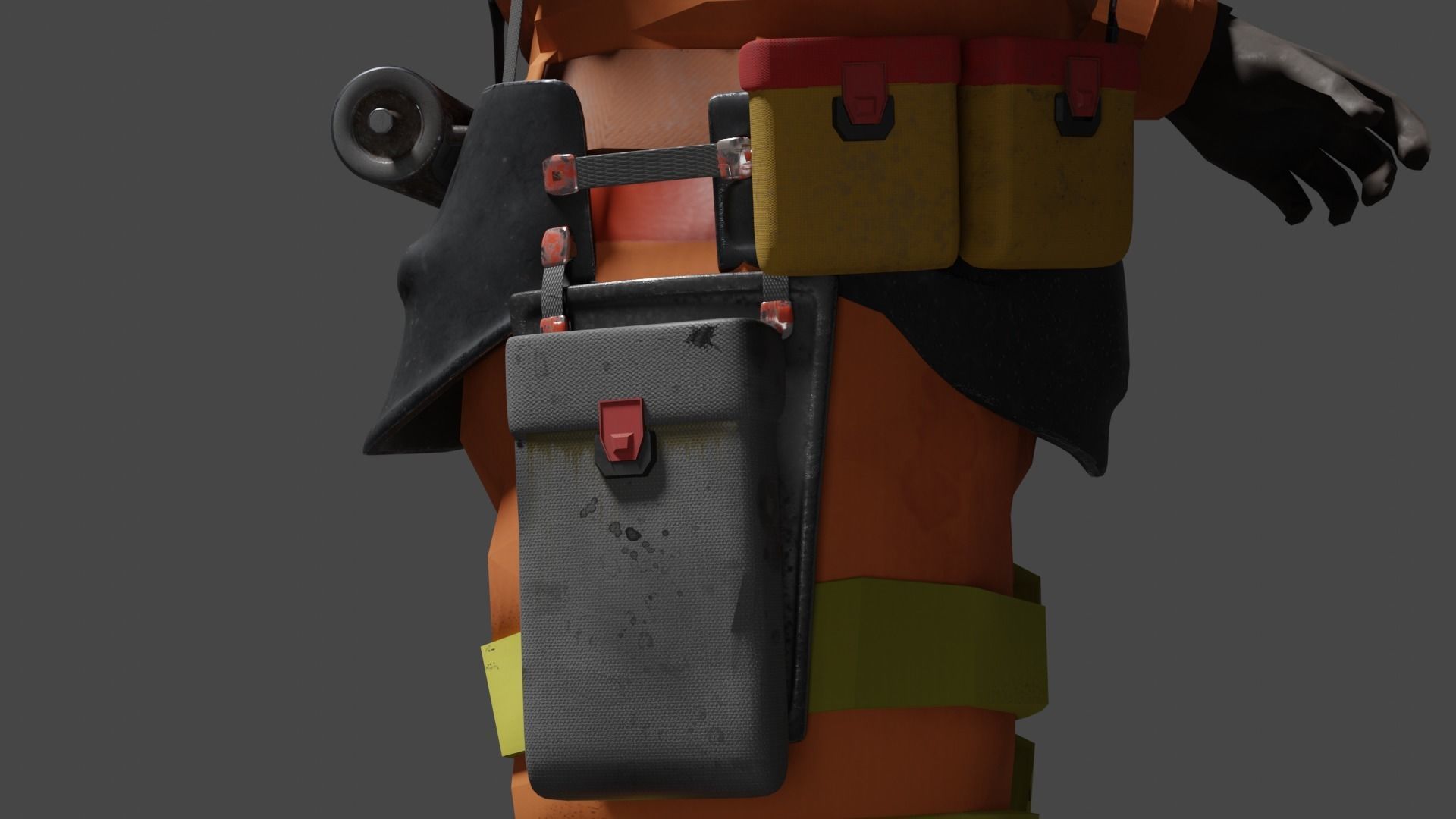 Space miner suit 3D model_8