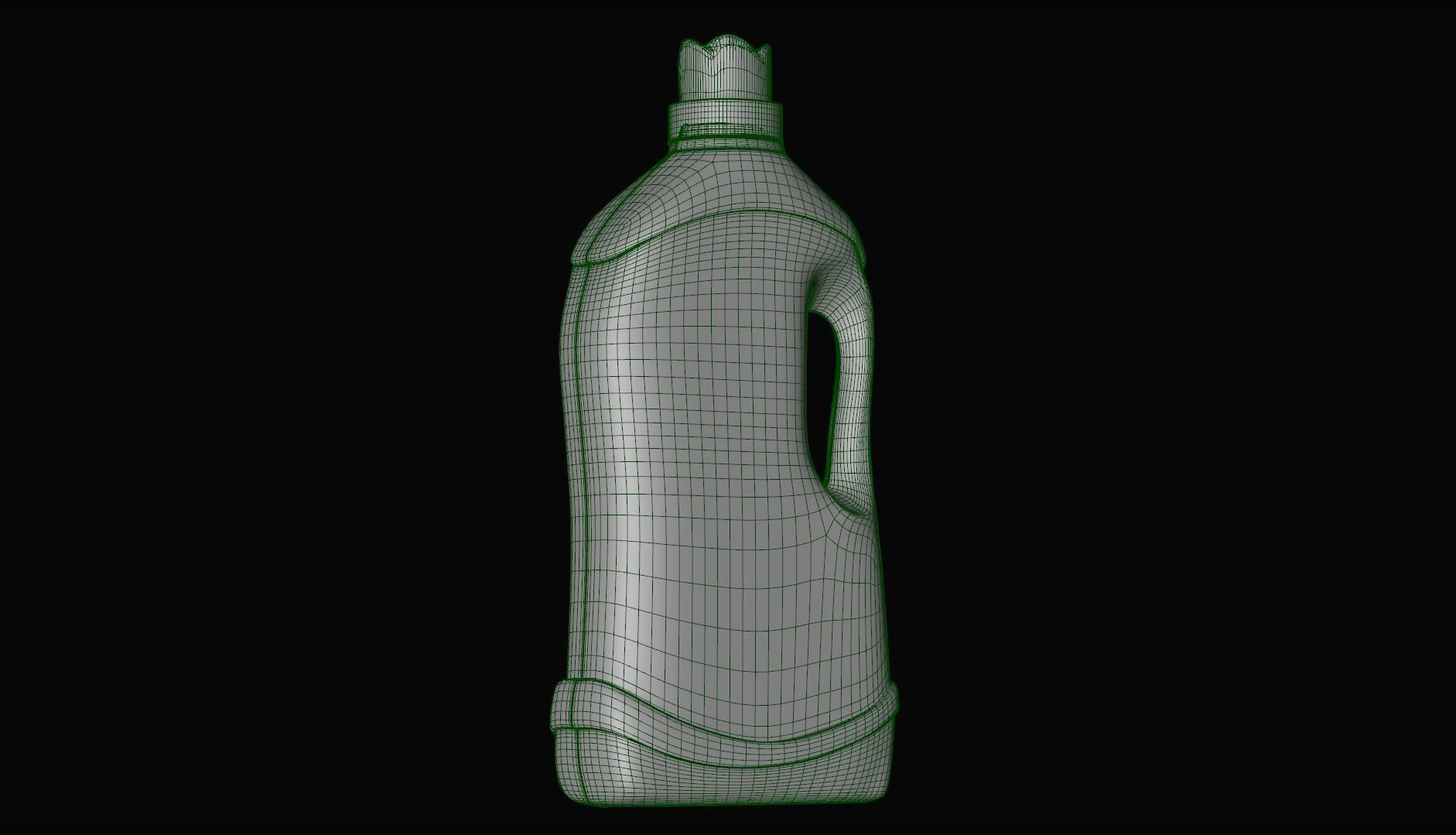 Detergent Bottle 3D model -  Liquid Detergent - Washing Powder Low-poly 3D model_9