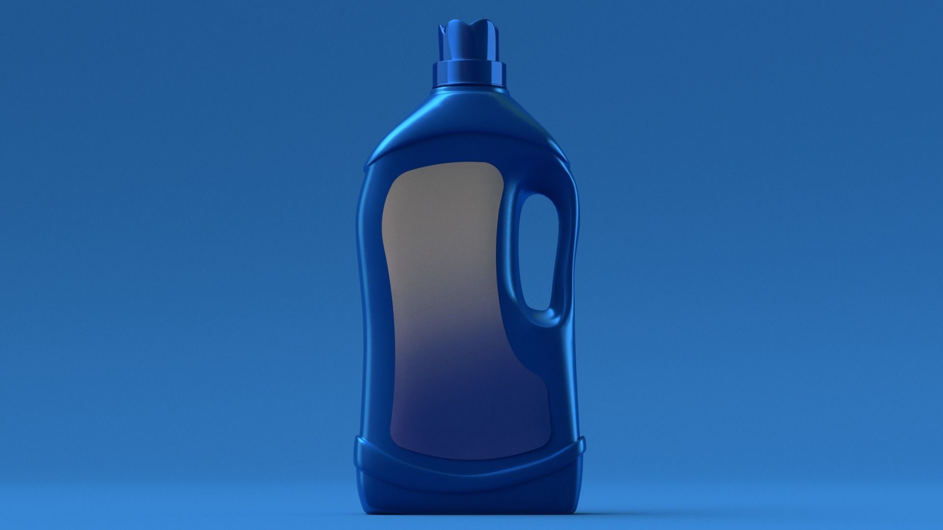 Detergent Bottle 3D model -  Liquid Detergent - Washing Powder Low-poly 3D model_4