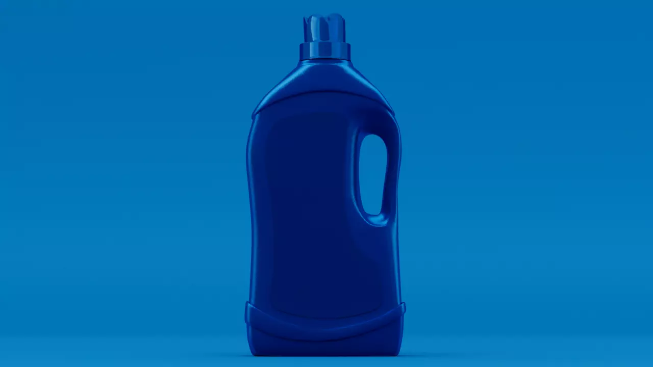 Detergent Bottle 3D model -  Liquid Detergent - Washing Powder Low-poly 3D model_0