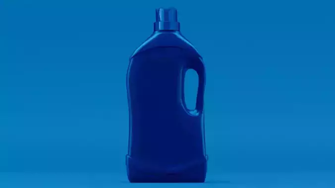 Detergent Bottle 3D model -  Liquid Detergent - Washing Powder Low-poly 3D model