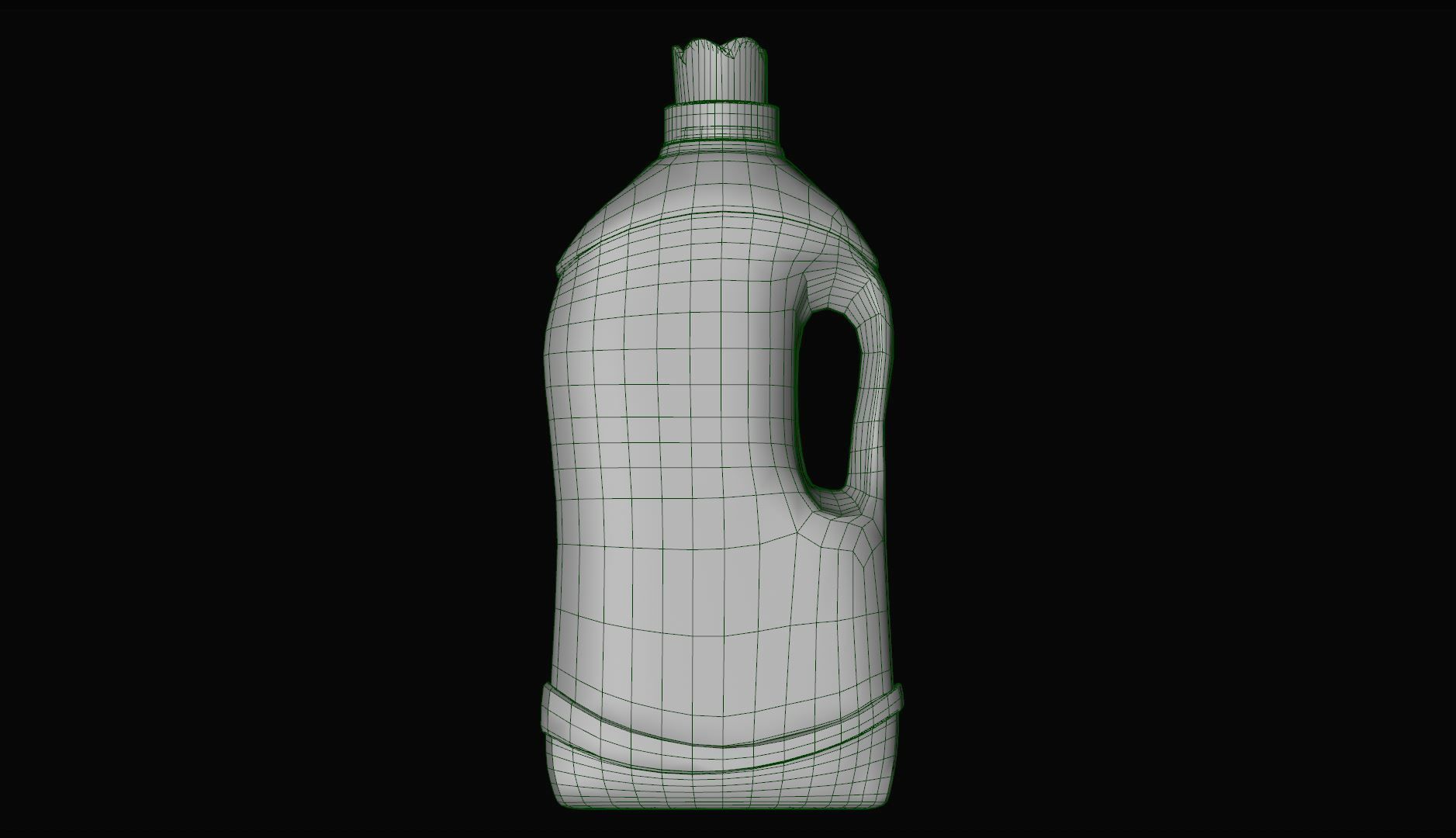 Detergent Bottle 3D model -  Liquid Detergent - Washing Powder Low-poly 3D model_15