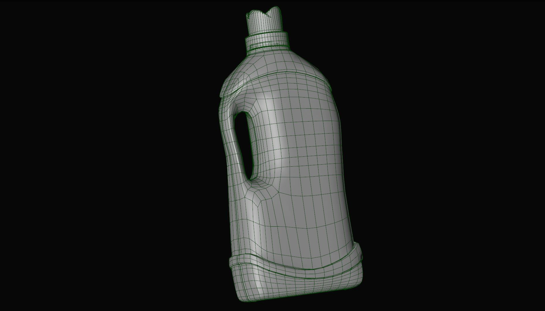 Detergent Bottle 3D model -  Liquid Detergent - Washing Powder Low-poly 3D model_13