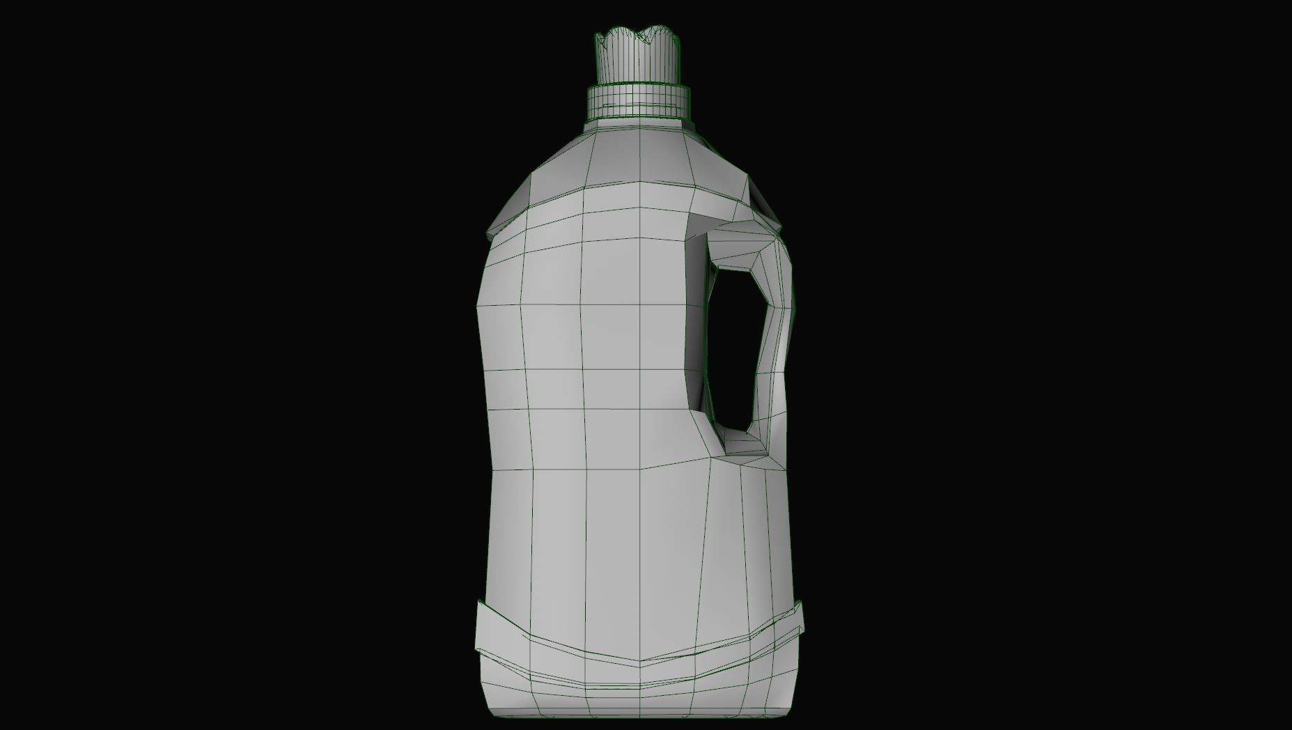 Detergent Bottle 3D model -  Liquid Detergent - Washing Powder Low-poly 3D model_14