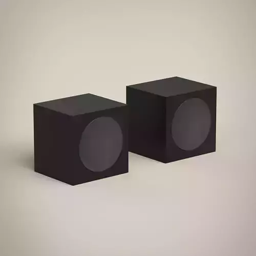 Speakers two Low-poly 3D model