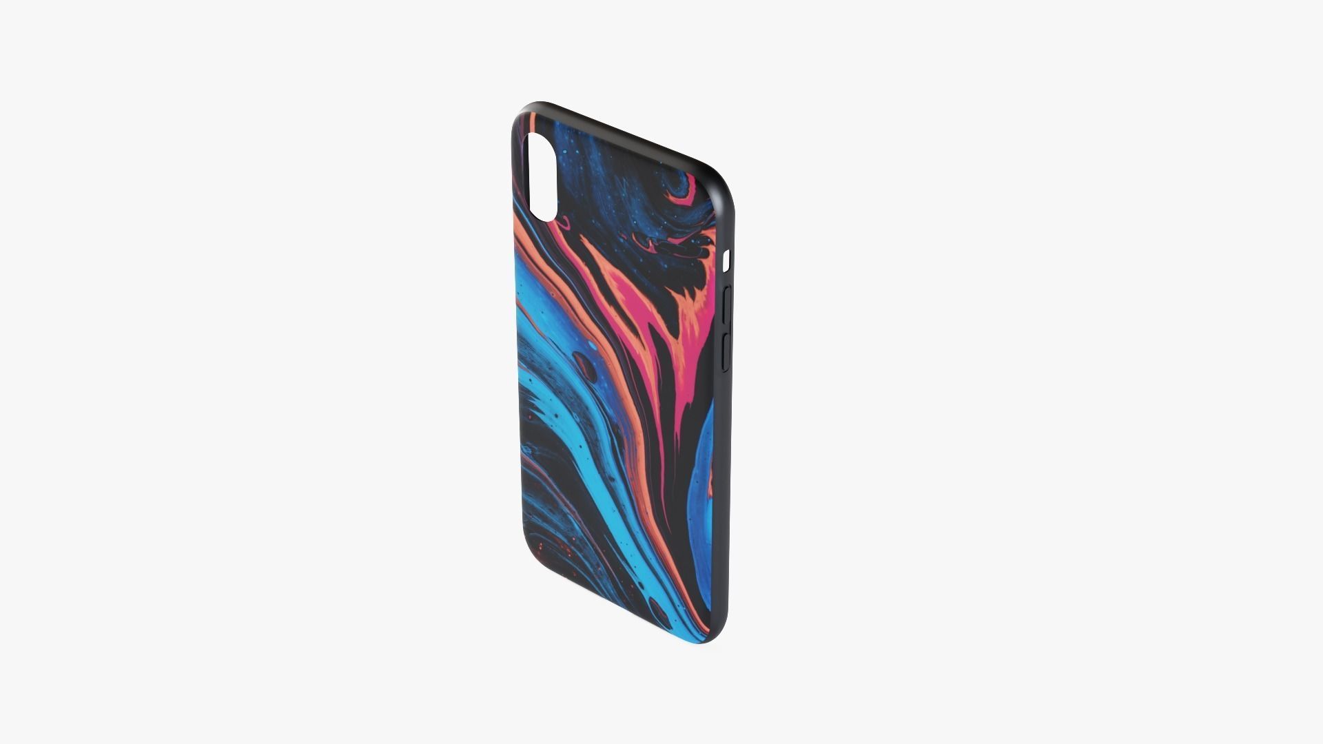 iPhone XR Case 8 Low-poly 3D model_1