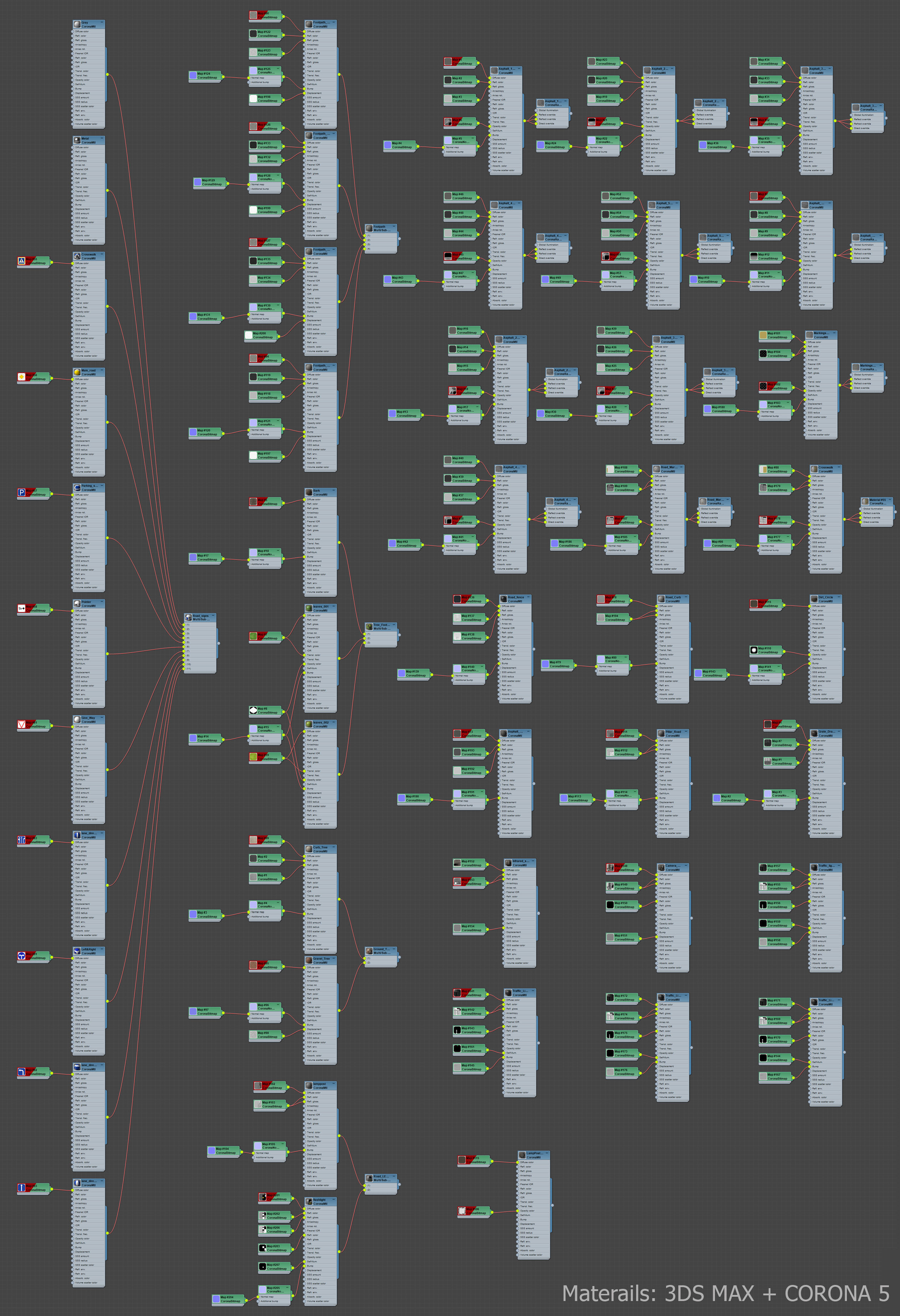 Road Fothpath Pack Low-poly 3D model_58