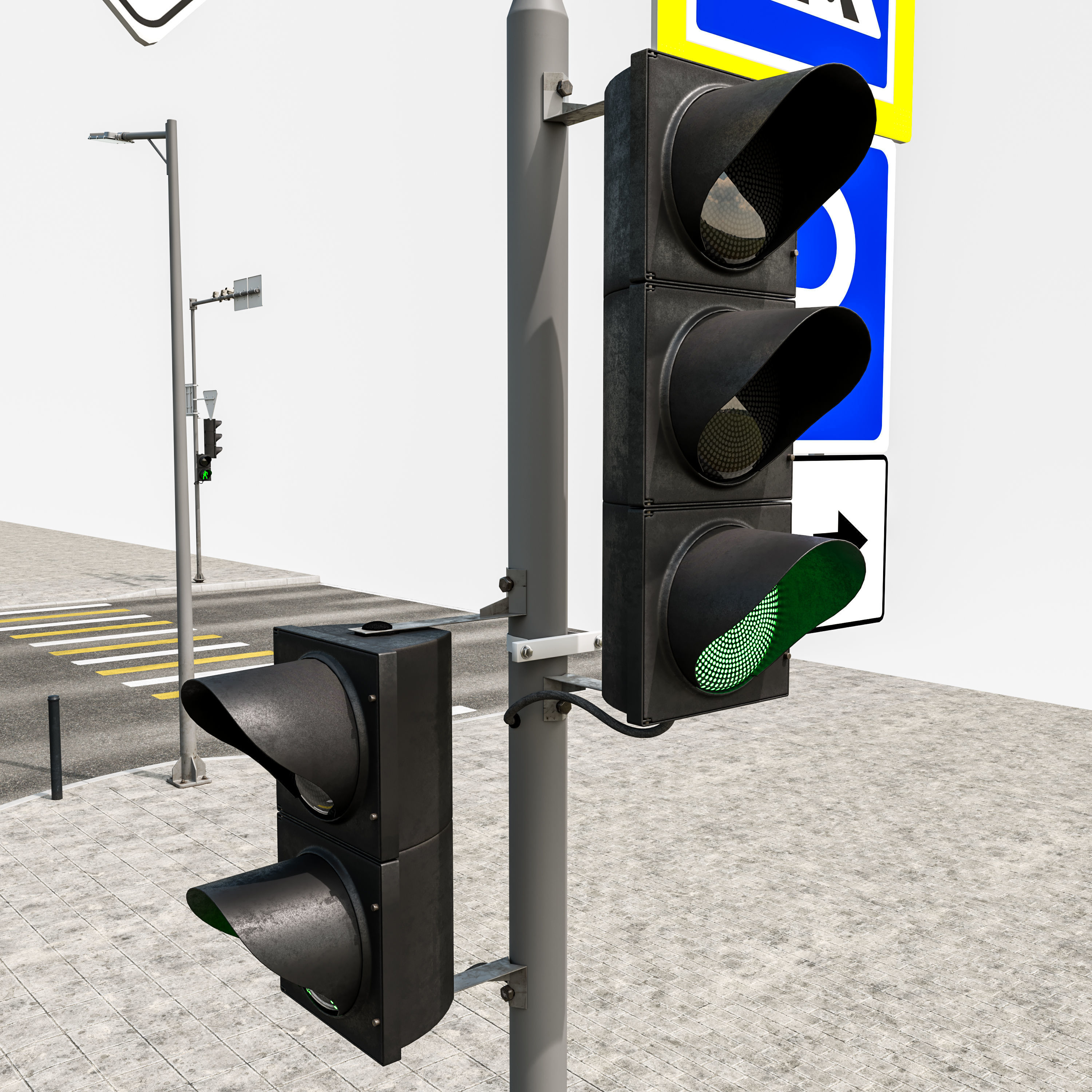 Road Fothpath Pack Low-poly 3D model_40